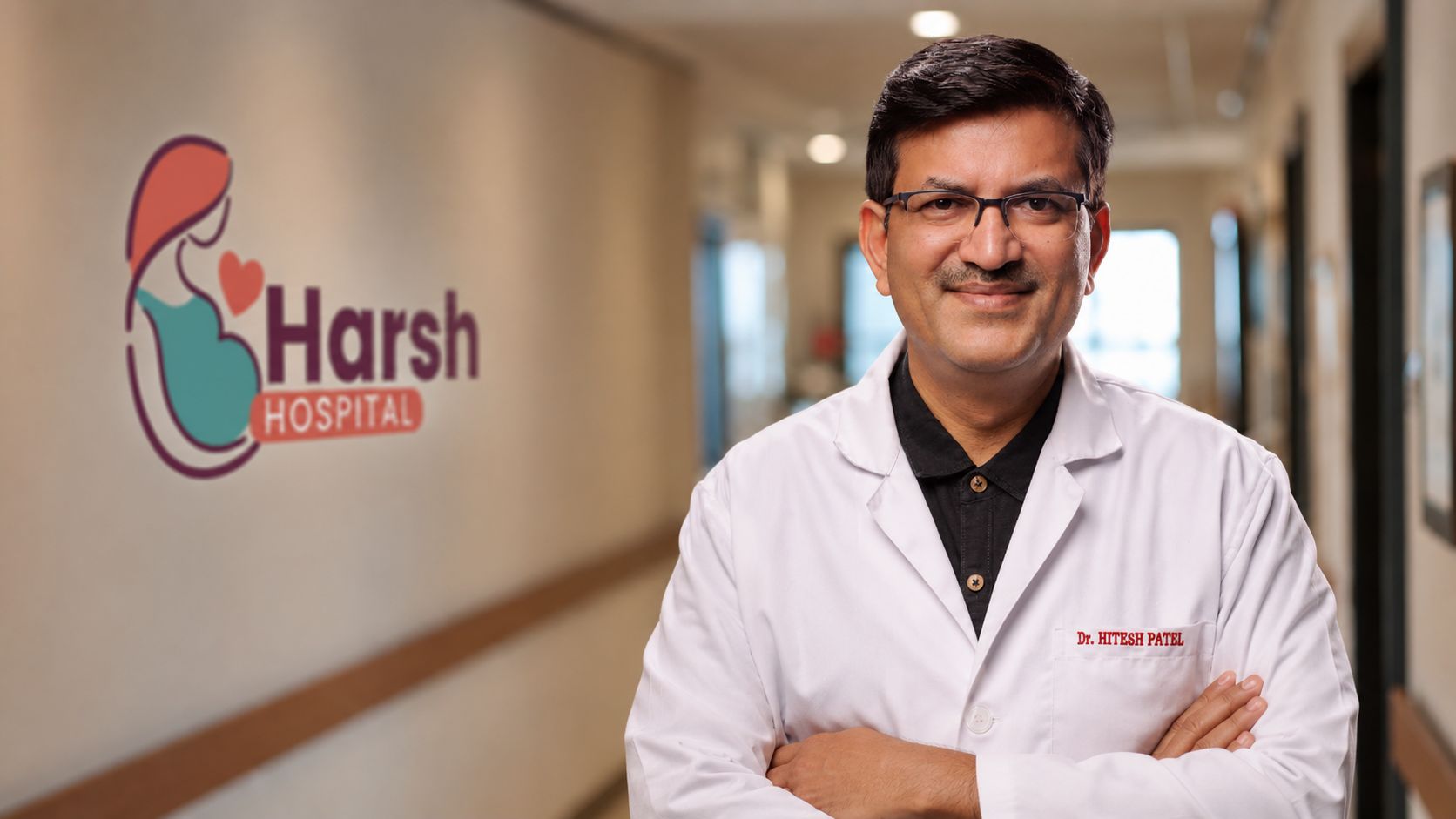 Dr. Hitesh Patel at Harsh Hospital, Himatnagar, Gynecologist, Obstetrician and Advanced Laparoscopic Surgeon