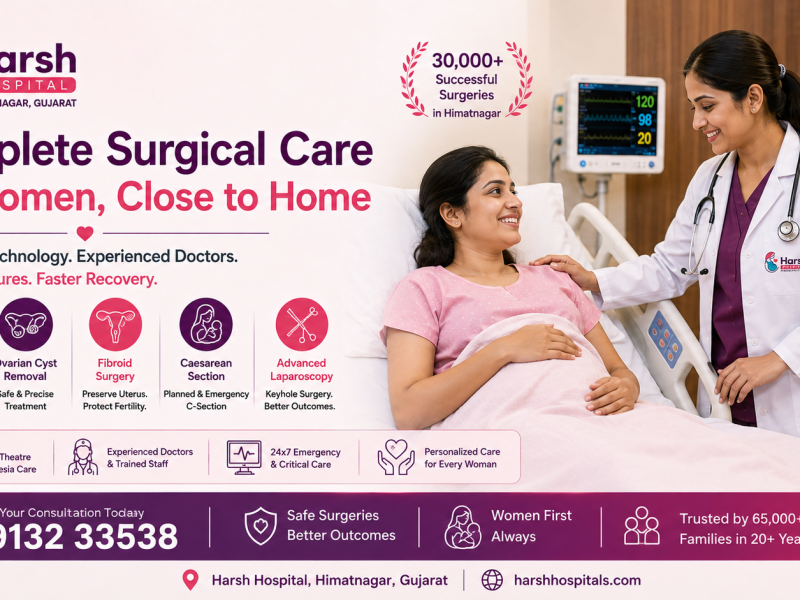What Treatments Does a Complete Surgical Hospital in Himatnagar Offer?