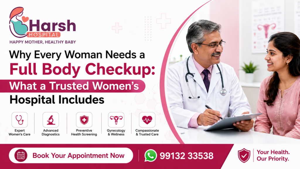Full body checkup at a women’s hospital