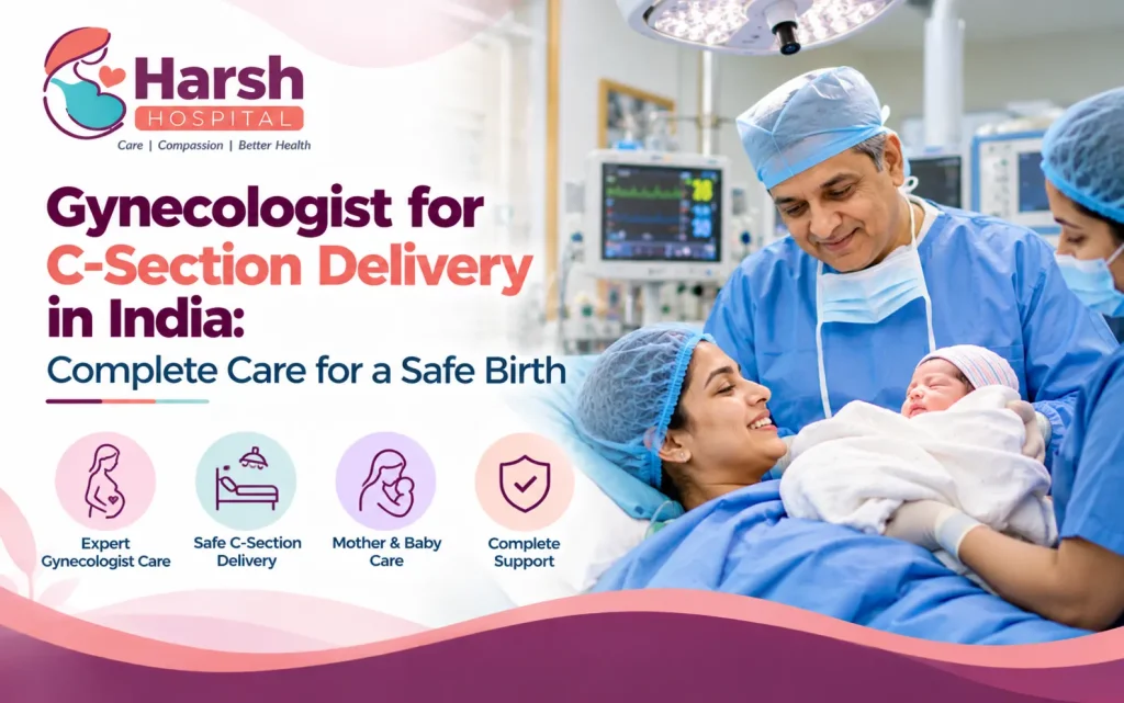 Gynecologist for C-Section Delivery in India providing expert maternity care, safe cesarean delivery, and support for mother and baby